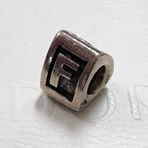 Pandora Sterling Silver Letter F Charm